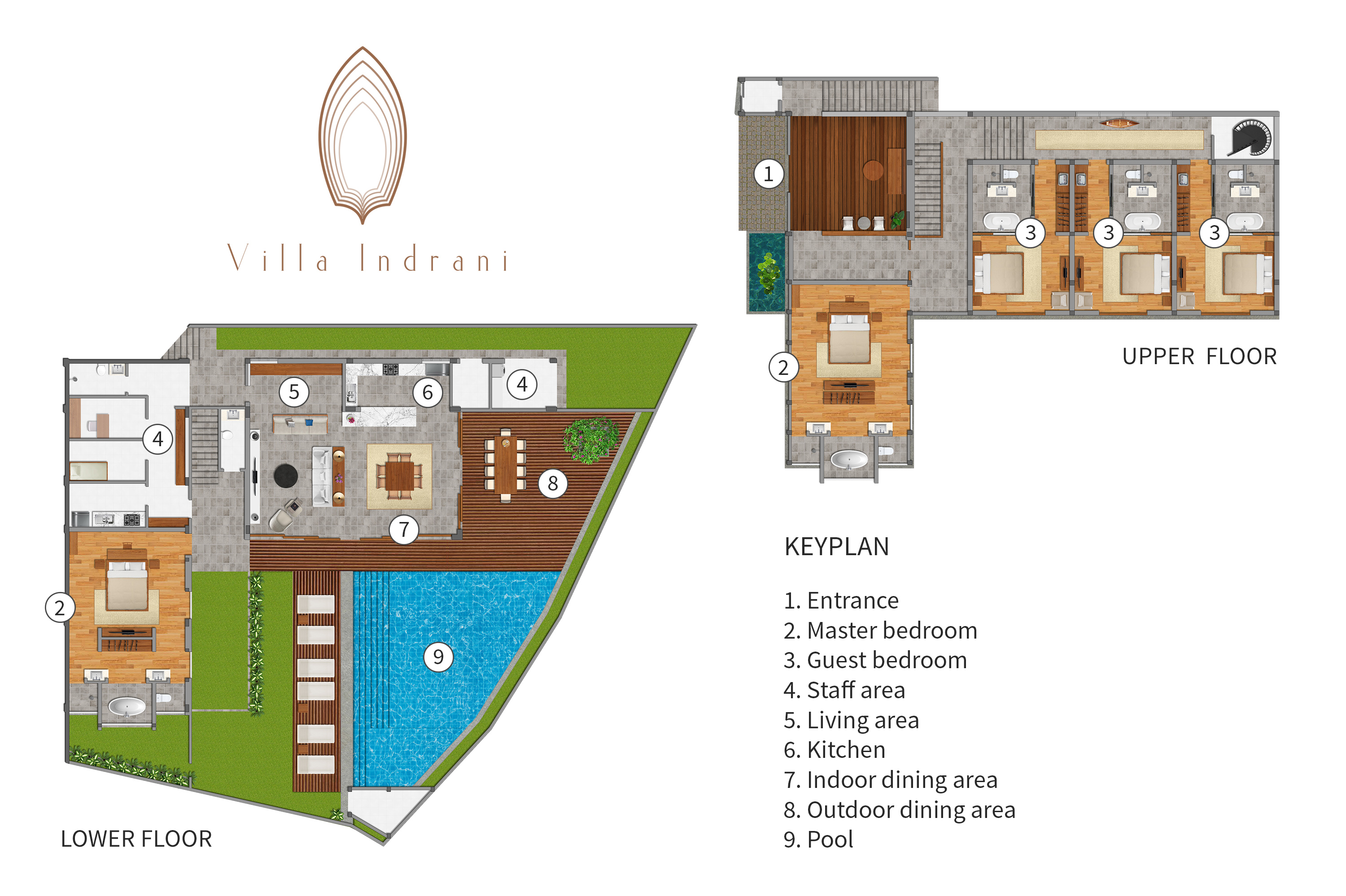 Villa Indrani - Floorplan